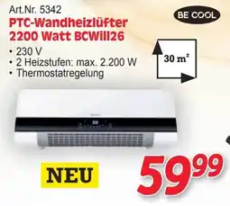 Zgonc PTC-Wandheizlüfter BCWill26 Angebot