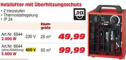 Zgonc Heizlüfter mit Überhitzungsschutz SHX Angebot