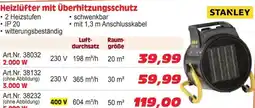 Zgonc Heizlüfter mit Überhitzungsschutz STANLEY Angebot