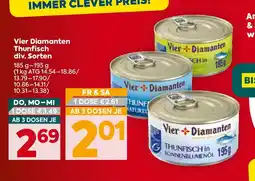 Billa Vier Diamanten Thunfisch Angebot