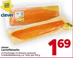 Billa clever Lachsfiletseite Angebot