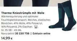 Tchibo Eduscho Thermo-Kniestrümpfe mit Wolle Angebot