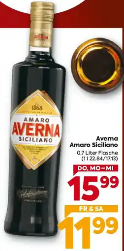 Billa Averna Amaro Siciliano Angebot
