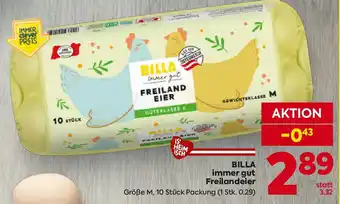 BILLA immer gut Freilanddeier