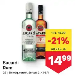 MPreis Bacardi Rum Angebot