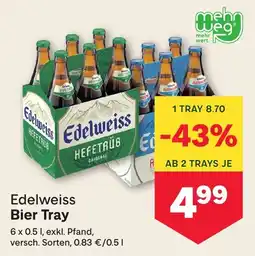 MPreis Edelweiss Bier Tray Angebot