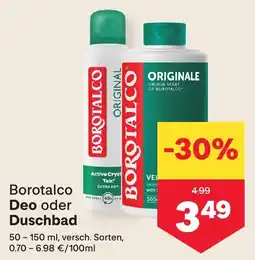 MPreis Borotalco Deo oder Duschbad Angebot