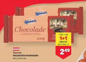 Manner Haushaltsschokolade