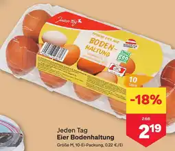 MPreis Jeden Tag Eier Bodenhaltung Angebot