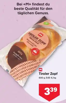 MPreis M Tiroler Zopf Angebot