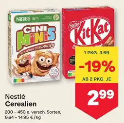 MPreis Nestlé Cerealien Angebot