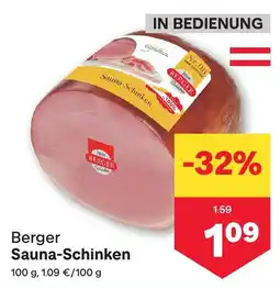 MPreis Berger Sauna-Schinken Angebot