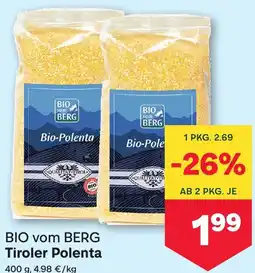 MPreis BIO vom BERG Tiroler Polenta Angebot