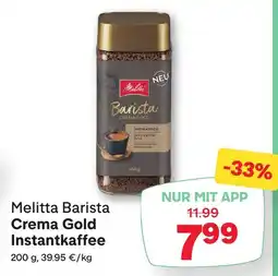 MPreis Melitta Barista Crema Gold Instantkaffee Angebot