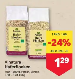 MPreis Alnatura Haferflocken Angebot