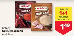 MPreis Kotányi Gewürzpackung Angebot