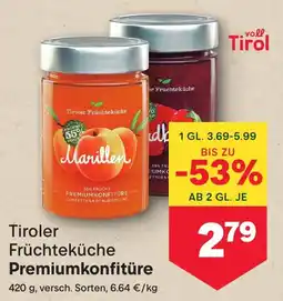 MPreis Tiroler Früchtekuche Premiumkonfitüre Angebot