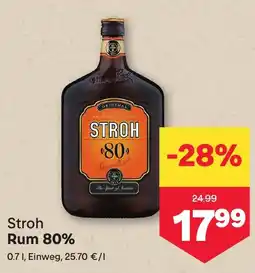 MPreis Stroh Rum 80% Angebot