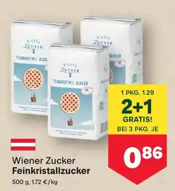 MPreis Wiener Zucker Feinkristallzucker Angebot