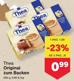 MPreis Thea Original zum Backen Angebot