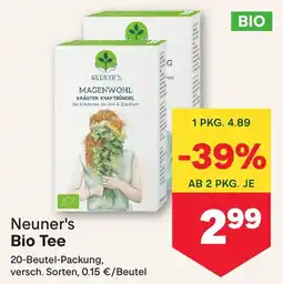 MPreis Neuner's Bio Tee Angebot