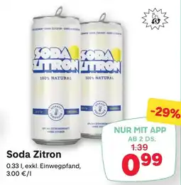MPreis Soda Zitron Angebot