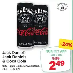 MPreis Jack Daniel's Jack Daniels & Coca Cola Angebot