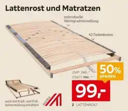 XXXLutz Lattenrost und Matratzen Angebot