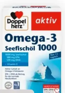 Bipa Doppelherz Aktiv Omega-3 Seefischöl 1000 Angebot