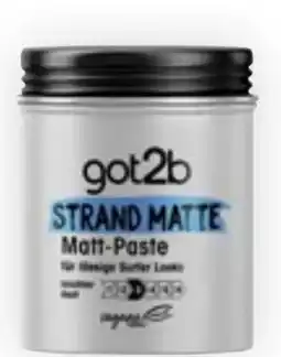 Bipa Schwarzkopf got2b Strandmatte Matt-Paste Angebot
