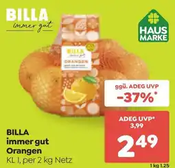 ADEG BILLA immer gut Orangen Angebot