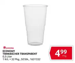 Transgourmet Economy Trinkbecher Transparent Angebot