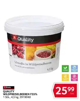 Transgourmet Quality Wildpreiselbeeren F55% Angebot