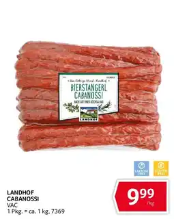 Transgourmet Landhof Bierstangerl Cabanossi Angebot