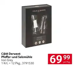 Transgourmet C&M Derwent Pfeffer-und Salzmühle Iron Grey Angebot