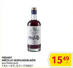 Transgourmet Freihof Mirtillo Heidelbeerlikör Angebot