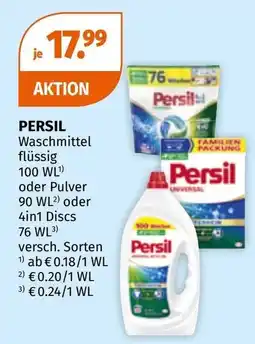 Müller Persil Waschmittel Angebot