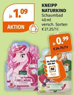 Müller Kneipp Naturkind Schaumbad Angebot