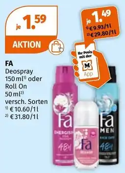 Müller Fa Deospray Angebot