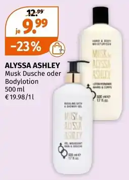 Müller Musk Dusche oder Bodylotion Angebot