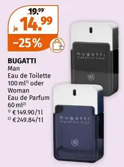 Müller Bugatti Man Eau de Toilette oder Woman Eau de Parfum Angebot