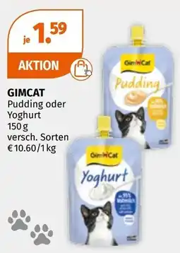 Müller Gimcat Pudding oder Yoghurt Angebot
