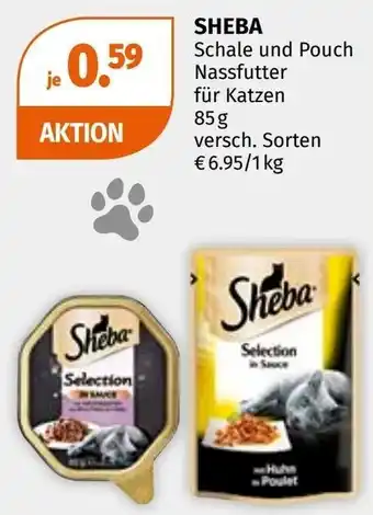 Sheba Schale und Pouch Nassfutter für Katzen