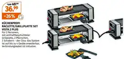 Müller Küchenprofi Raclette/Grillplatte Set Vista 2 Plus Angebot
