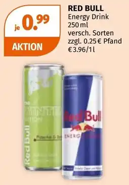 Müller Red Bull Energy Drink Angebot