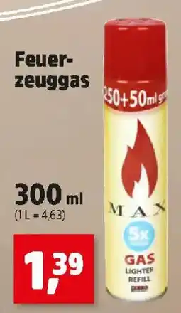 Thomas Philipps Feuerzeuggas MAX Angebot