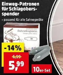 Thomas Philipps Einweg-Patronen für Schlagobersspender Angebot