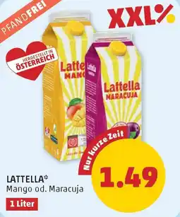 PENNY Lattella Mango od. Maracuja Angebot