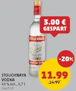PENNY Stolichnaya Vodka Angebot