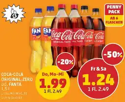 PENNY Coca-Cola Original, Zero od. Fanta Angebot